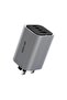 Premium 100W GaN UK Plug Wall Charger, 4-Port PD & QC with C-to-C Cable