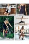 Biker Shorts Women With Pockets 8" High Waisted Workout Spandex Tummy Control Gym Running Yoga - 6