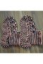 Women's Orlon Wool Yarn Handmade Knitted Patterned House Slippers Booties - 3