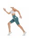Biker Shorts Women With Pockets 8" High Waisted Workout Spandex Tummy Control Gym Running Yoga - 5