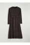 Lcwaikiki Classic Plum Crew Neck Belted Knitwear Dress - 5