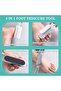 2 Pcs 4-in-1 Foot File Callus Remover - Pedicure Tool with Brush, Pumice, Rasp & Sandpaper - 3