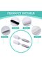 2 Pcs 4-in-1 Foot File Callus Remover - Pedicure Tool with Brush, Pumice, Rasp & Sandpaper - 4