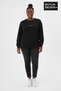 Women's Plus Size Medium Brooklyn Printed Crew Neck Slim Sweatshirt Spr26Bswk956-8
