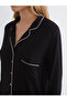 Black Shirt Collar Women's Pajama Set from Güli̇s Gi̇yi̇m - 3