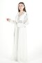 Belted embroidered kaftan dress - 3