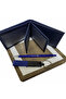 Blue Wallet Pen and Leather Blue Keychain Set - 2