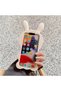 iPhone 12 Pro Max (6.7 Inch) Compatible Soft Dough Silicone Case with Rabbit Ear Detail and Wide Mirror - 5