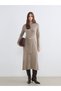 Quality Pieces from Çelebi Store Zero Roba Collar Waist Belted Knitwear Dress