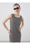 Esvab • Modern & Distinctive Zero Roba Collar Embroidered Women's Knitwear Dress - 2