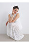 Crew Neck Lace Dress - 2