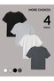 Advantageous 4-Piece Pack of Oversized T-Shirts - 2