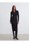 Shirt Roba Collar Slit Dress for Style Seekers from Uzg Store - 2