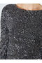 Crew Neck Sequined Mini Dress - 3