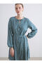 Timeless Clothing & Timeless Choices Tie-Back Roba Collar Embroidered A-Line Mini Dress - 3