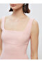 Square Neck Crepe Mini Dress - 3