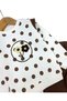 Baby Girl Polka Dot Embroidered, Winter 3-Thread Fleece-Lined 6-9-12-18-24 Months Old Top and Bottom Baby Set - 3