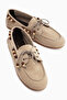 Liah Genuine Leather Beige Women's Loafer Shoes - 4