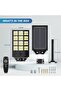Sunwish 5000W Solar Street Light Outdoor - 6500K, Waterproof LED Flood Light with Motion Sensor - 8