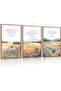 Set of 3 Abstract Minimalist Canvas Art 30x40cm Personalized Framed Wall art Paintings