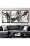 Set of 3 Abstract Minimalist Canvas Art 30x40cm Personalized Framed Wall art Paintings