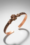 Women's Copper Bracelet Authentic Model Zultanite Stone Handcuff Bracelet - 2
