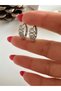 Xuping Zircon Stone Small Size Hoop Earrings-Silver Color Acr7840 - 2