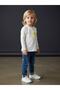 Baby Girl Cotton Floral Embroidered Letter B Printed Thin Long Sleeve T-Shirt - 4