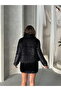 Glittery Fringed Coat - Black | |   F1838 - Black - 5