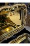 6 Pieces Gold Tray with Gold Rose Stripes, Brown Tea Presentation Serving Tray, 33 cm - 7