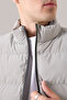 Men's Cream Puffer Vest – Lightweight, Mock Neck , Everyday Use - 8