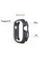 Protective Case for Smart Watch 45mm Shockproof Rugged Bumper Cover with Precise Fit (blue) - 4