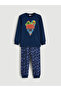 M&B Collection Navy Blue Brawl Stars Printed Boys' Pajama Set
