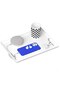 NextWave® Bedside/Bedside Shelf, Phone Holder, Tablet, Charging, White