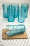 Acrylic Aquamarine 6-Piece Long Cup & Water Soft Drink Cup 750 ml (Not Large Size & Glass)