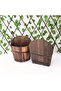 OneDcor 2 Pcs Wooden Wall Planter - Versatile Hanging Flower Basket and Decorative Pot - 3