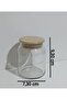 10-Piece Glass Spice Jar Set with Vacuum Bamboo Lids - 4