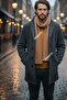 Thessaloniki Men's Knitted Scarf - Long Thick Winter Unisex - 3