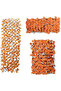 Wooden Garden Fence with Artificial Orange Maple Leaves (100 Cm)