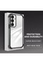 Samsung Galaxy S24 Plus Compatible Four Corner Thickened Anti-Fall Transparent Silicone Coating Case - 3