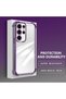Samsung Galaxy S23 Ultra Compatible Four Corner Thickened Anti Fall Transparent Silicone Plating Case - 3