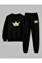 Girls' Sweatshirt - Tracksuit Set Crew Neck Queen Printed 3 Thread Ruched