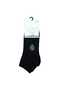 & Emre 6 Pairs Bamboo Short Sports Stitch-Free Toe Men's Booties Socks - Black - 3