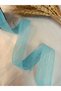 Turquoise Blue Linen Ribbon Nopeli̇ Linen Ribbon 20 Mt 2.5cm - 5
