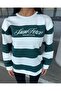 Çizgili sweatshirt - 3