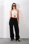 Layal My Jean Buckle Detail Loose Relaxed Fit Wide Leg Baggy Jeans Denim Jeans Pants - 2