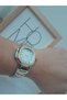 Gold-Silver Pate Model Gold Silver Color Steel Cord Simple Stylish Design Women Wristwatch Tt0137 - 8