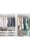 10-Piece Luxury Black Clothes Coat Hangers - Ergonomic & Non-Slip Plastic Hanger Set - Wood Look - 5