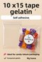 1 KG ♥️ 10x 15 ♥️ Banded Gelatin ♥️ Closed Bag 10X10 ♥️ Banded Bag Cookie-Candy Bag