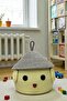 Kids Hat-Shaped Cute Face Rope Basket 25×30 cm – Toy Storage & Nursery Organizer - 2